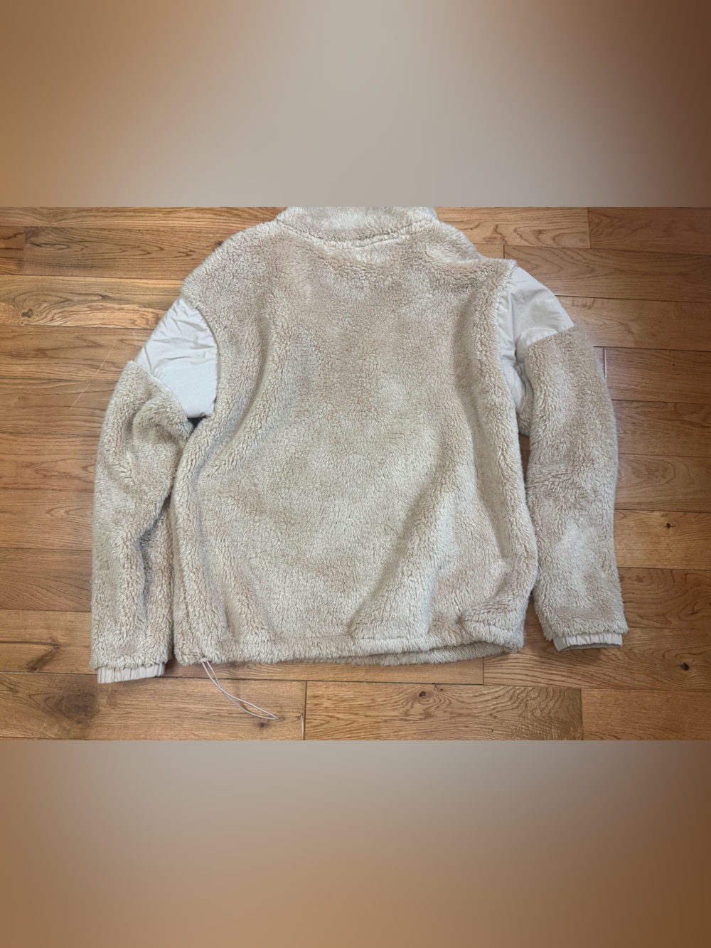 PINK Victoria’s Secret Half-Zip Oversized Sherpa Pullover NWOT - Picture 3 of 8